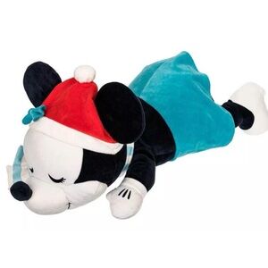 Minnie Mouse 24” Cuddleez Plush Pillow Toy in Teal & Red